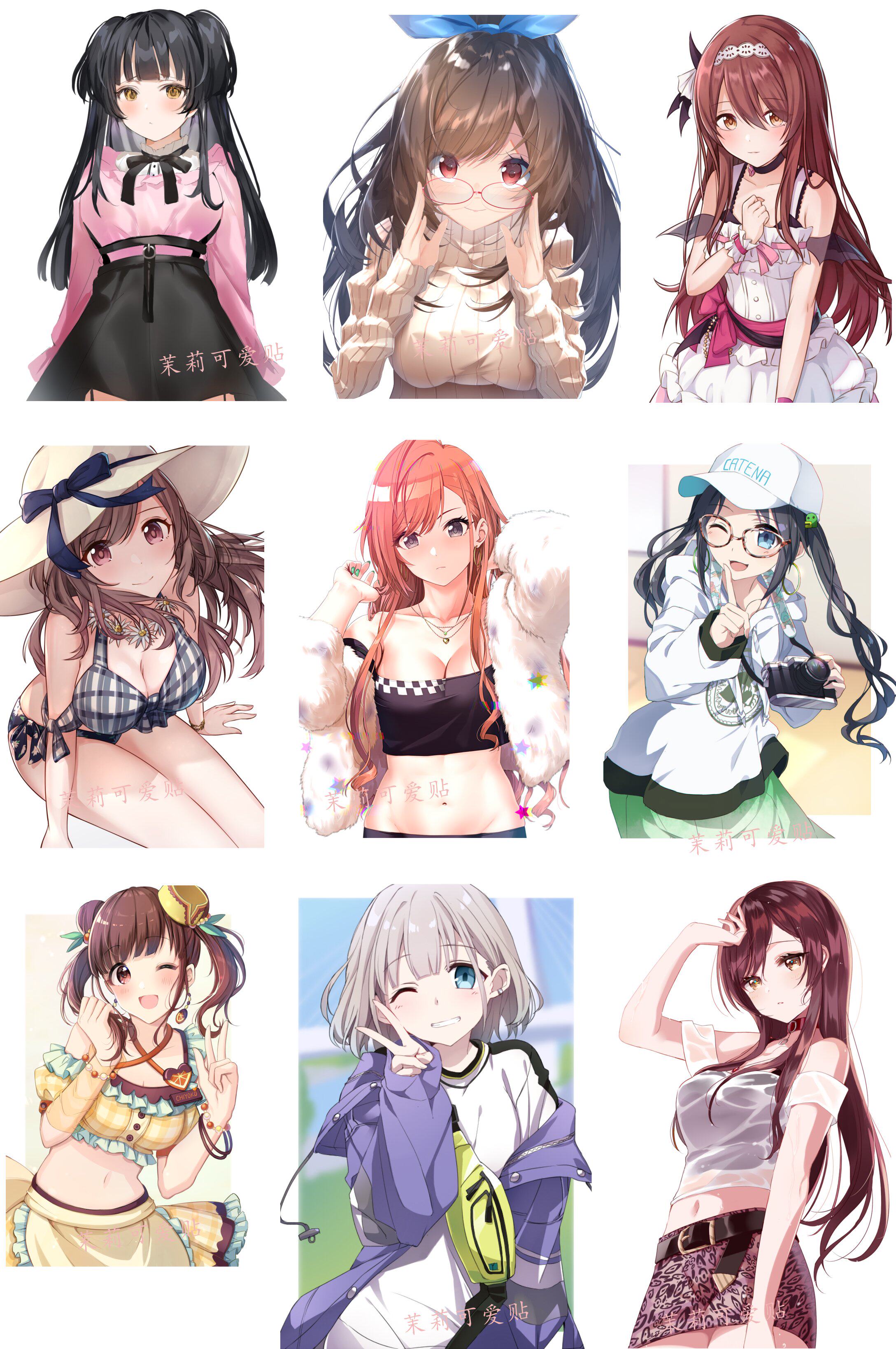 偶像大师闪耀色彩周边二次元充电笔记本行李箱旅行箱笔记本个性小贴纸