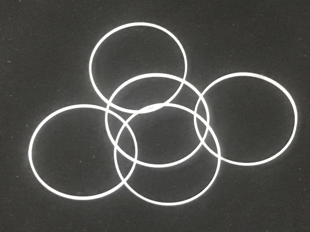 玻璃镜片防水乳白色胶圈前盖镜面密封圈手表配件配件