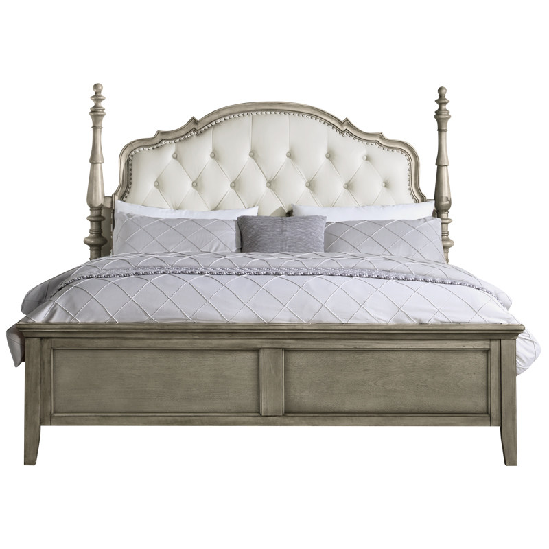 美式奢华世家轻奢18米主卧双人床简约现代实木婚庆实木床