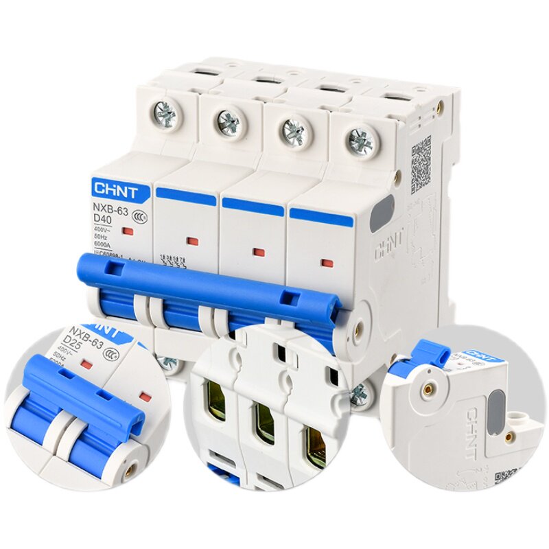 正泰nxb-63断路器电机专用动力型空气1p234p电闸开关空气开关