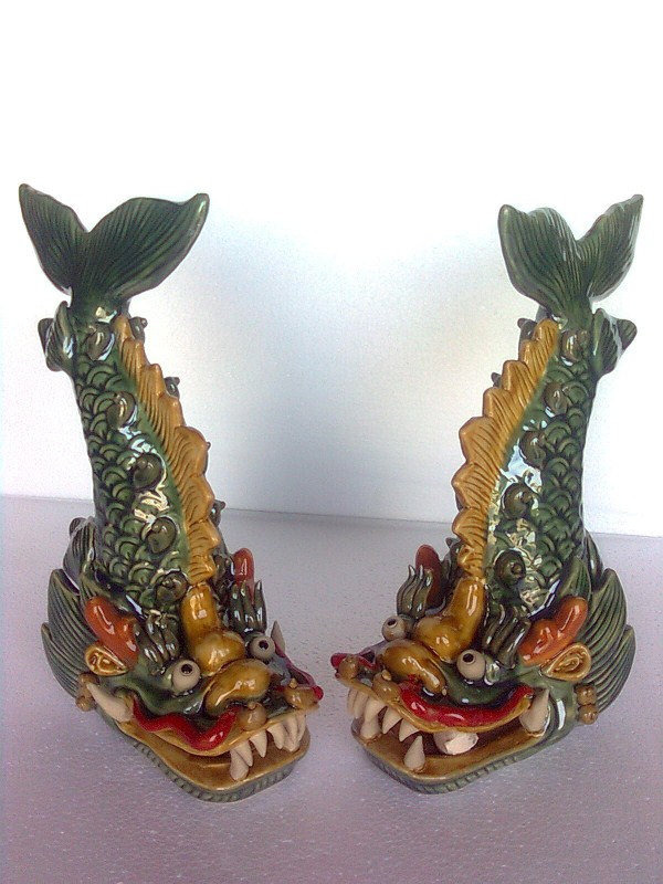 特价包邮陶瓷工艺品风水摆件 石湾公仔 鳌鱼 家居装饰品摆设 礼品