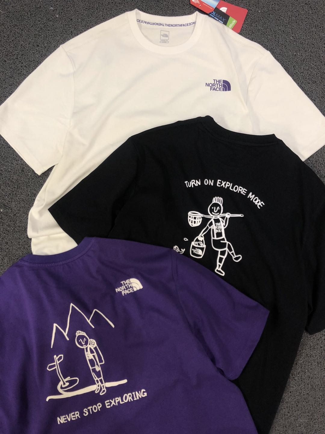 现货 21SS THE NORTH FACE 北面CHALLENGE S/S 卡通漫画短袖TEE