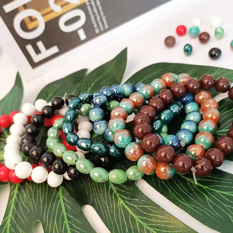 托玛琳电气石手链锗石能量手串负离子保健男女情侣手链