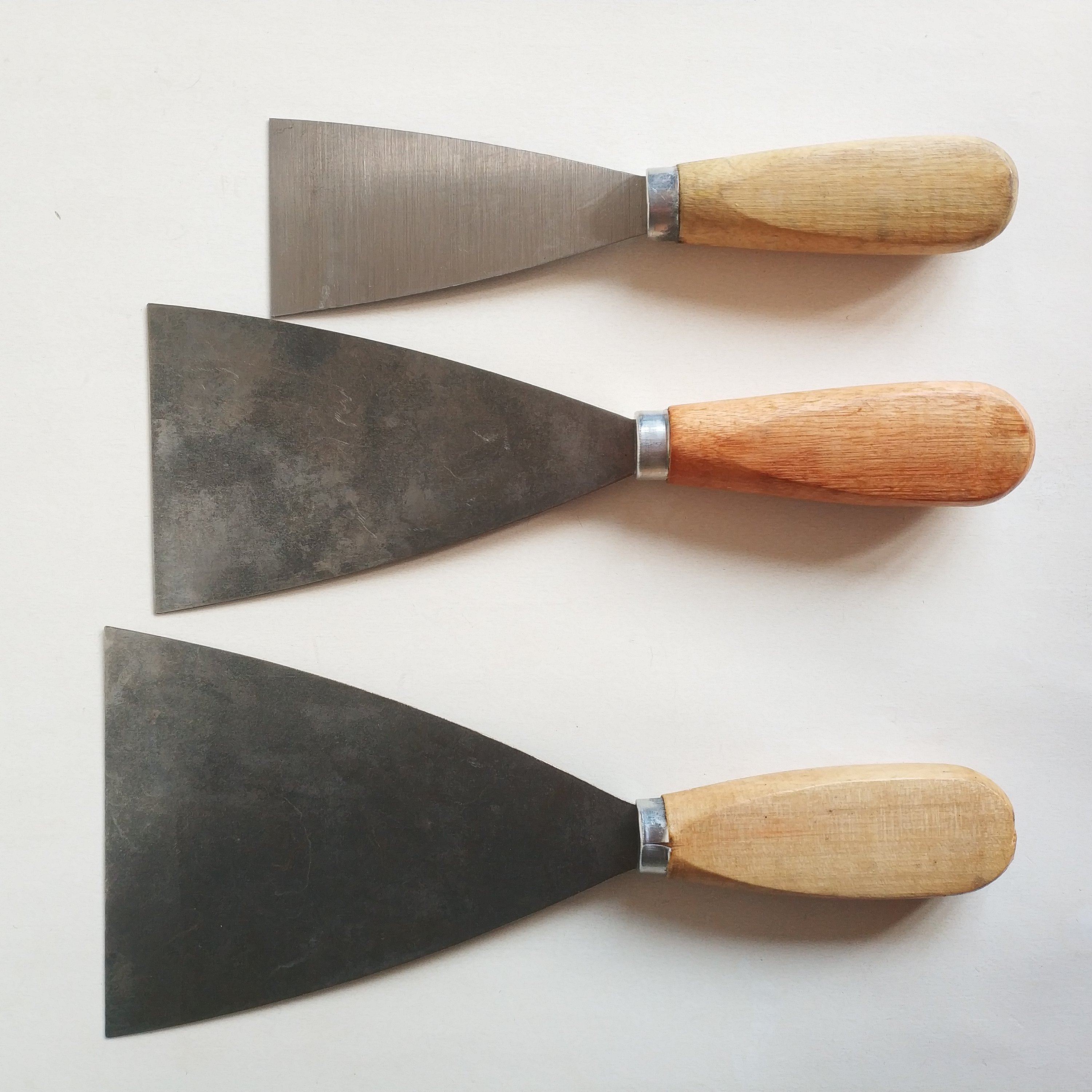 油灰工具油漆油漆工清洁铲子墙填缝铲刀木柄刮刀油灰刀