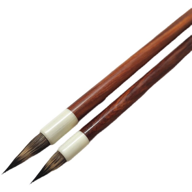 小楷纯紫兔毫野兔兔毛毛笔书法硬毫铁头信札毛笔