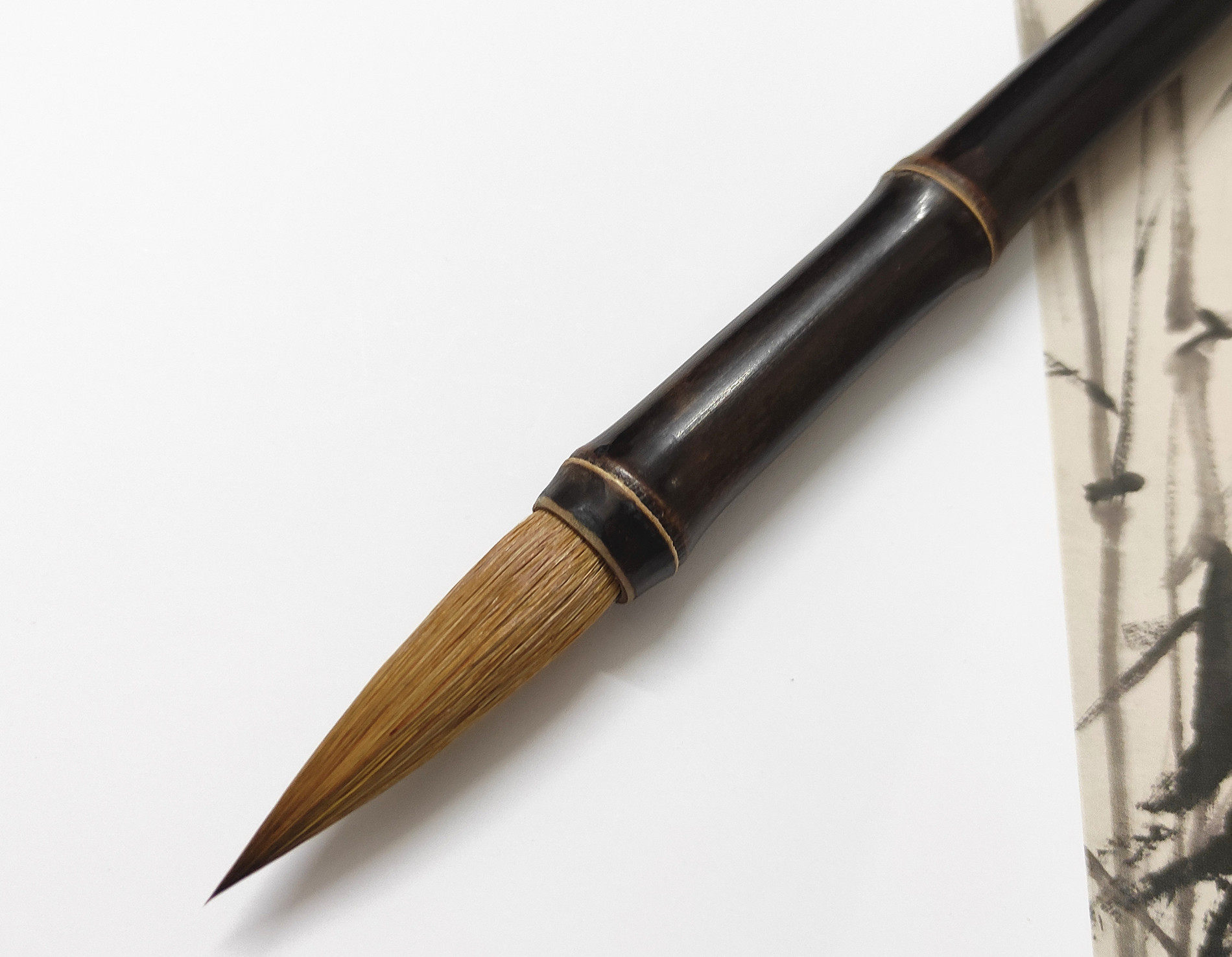 特制狼毫大兰竹中小楷毛笔套装绘画美术成人毛笔