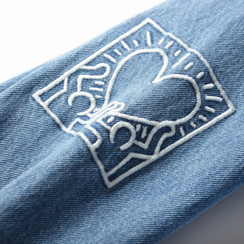 lee专柜正品2021年春夏keithharing长袖牛仔衬衫衬衫