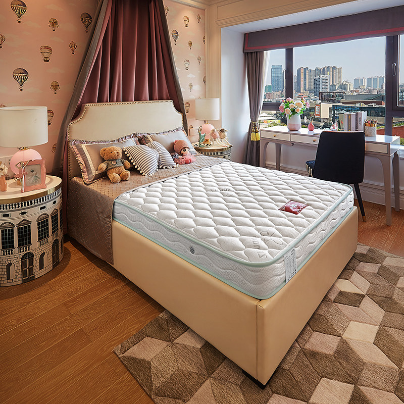 雅兰 小白梦童真 青少年儿童床垫席梦思 1.5米护脊高端弹簧床垫