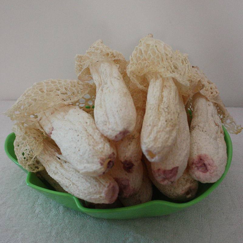 四川青川土特产短裙竹荪无硫干货野外生产竹菌竹荪