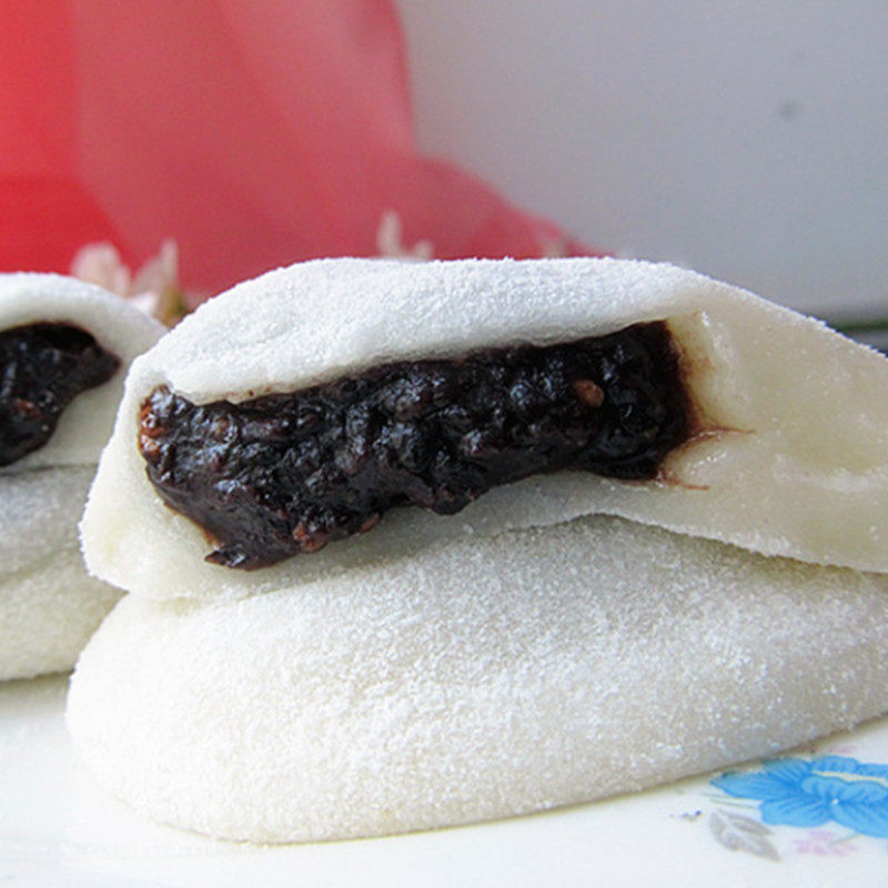 糯米米果豆沙团子原味米糕糍粑嵊州特产传统中式糕点