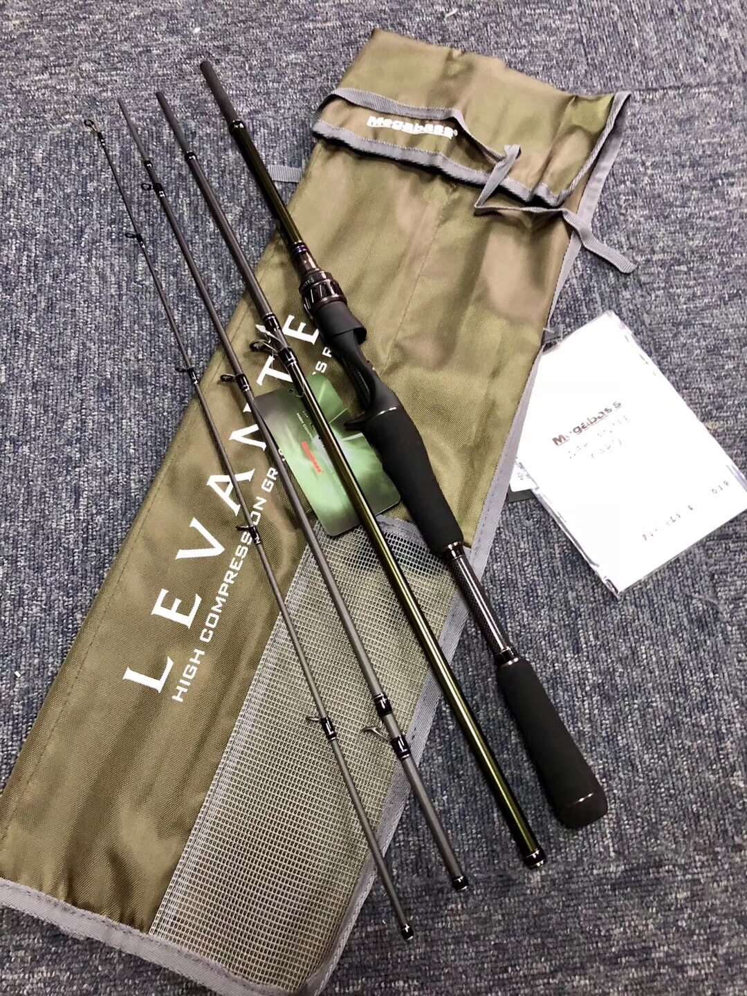 2019款megabass levante系列路亚竿 翘嘴鲈鱼竿实战型远投路亚竿