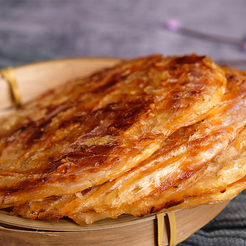 直播间现烤鱼片马面鱼片儿童孕妇健康零食休闲海鲜补钙即食鱼150g