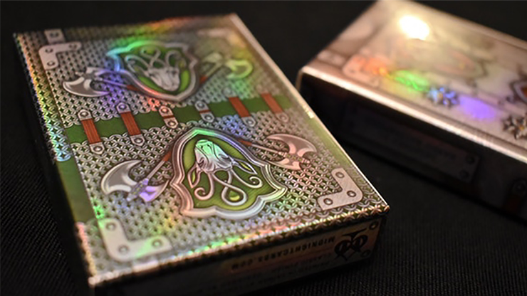 培根扑克牌狂暴骑士特殊工艺奢华镭射闪光牌盒扑克