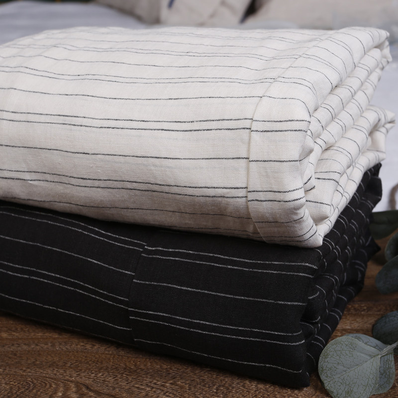 实惠必抢100亚麻拼接床单防螨抑菌亲肤透气床单