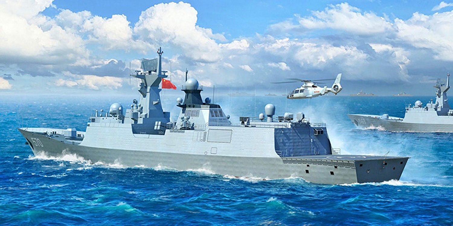 5d模型小号手拼装舰船06727中国中国海海军054a舰艇
