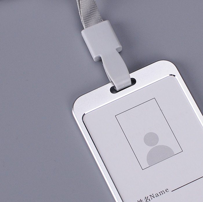 高档工牌卡套工作牌挂绳 铝合金挂牌工作证员工胸牌工作牌定制