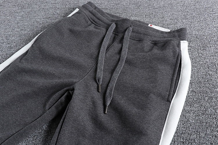 简约撞色拼接jogger版型小脚男士修身休闲裤运动休闲裤