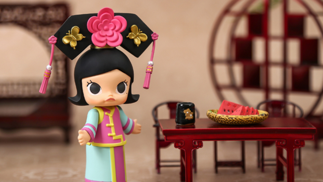 molly娃娃宫廷瑞兽系列故宫格格molly手办pop mart泡泡玛特盲盒