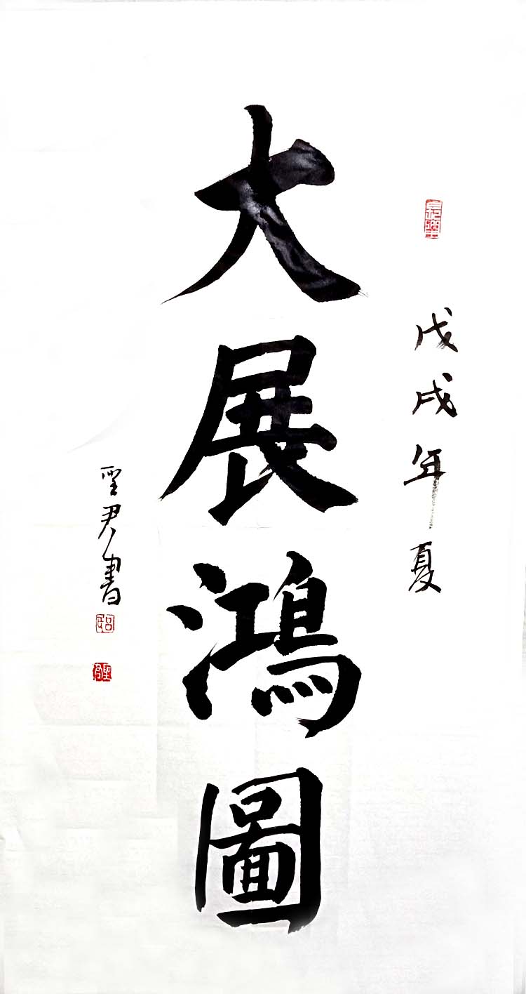 墨润阁书画特价新品书法大展鸿图手绘楷书真迹客厅挂画装饰可定制