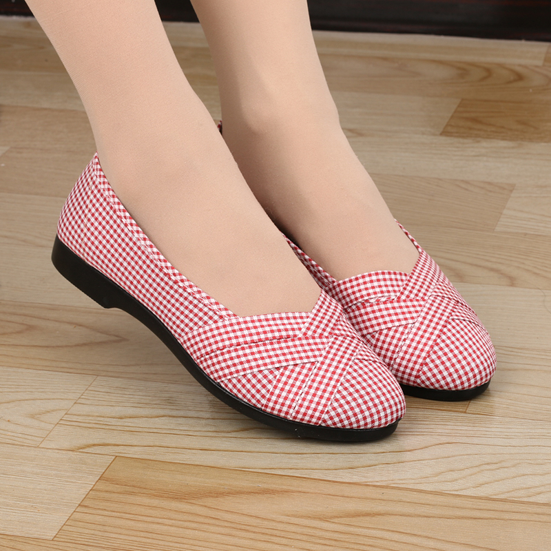 女款老北京布鞋新款单鞋浅平底妈妈透气软底防滑休闲鞋布鞋