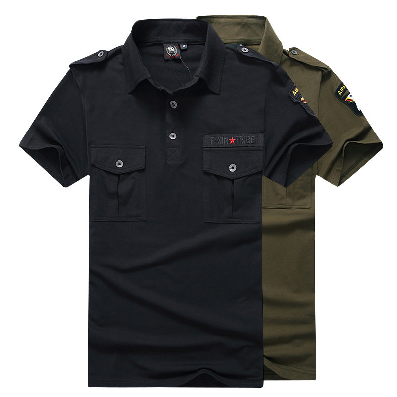 军迷舞作水兵纯棉空降户外短袖特种兵军装夏季t恤