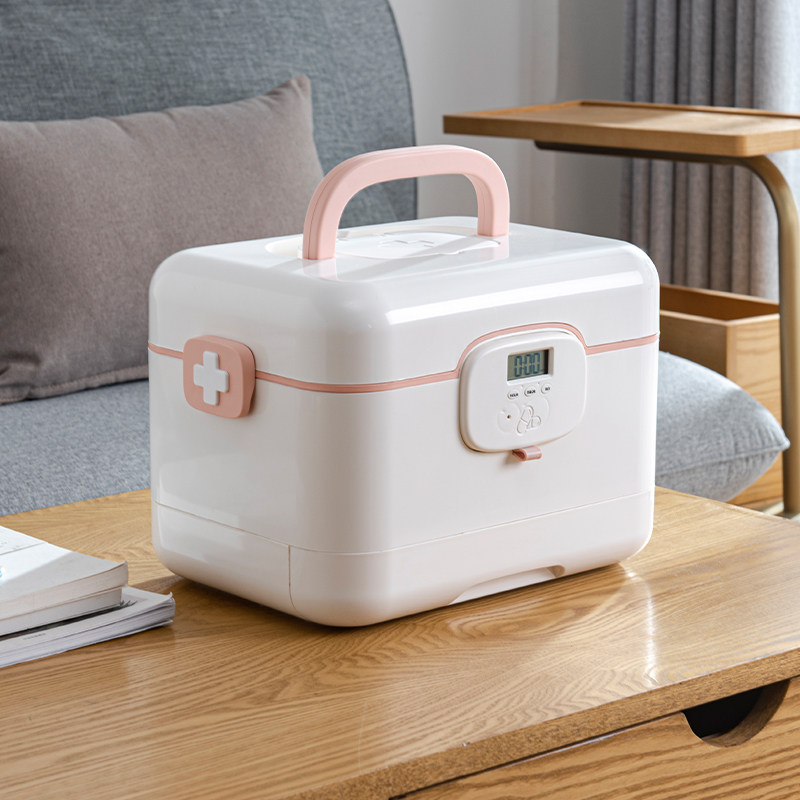 智能提醒药箱家庭医疗急救箱家用药品收纳宝宝医药箱