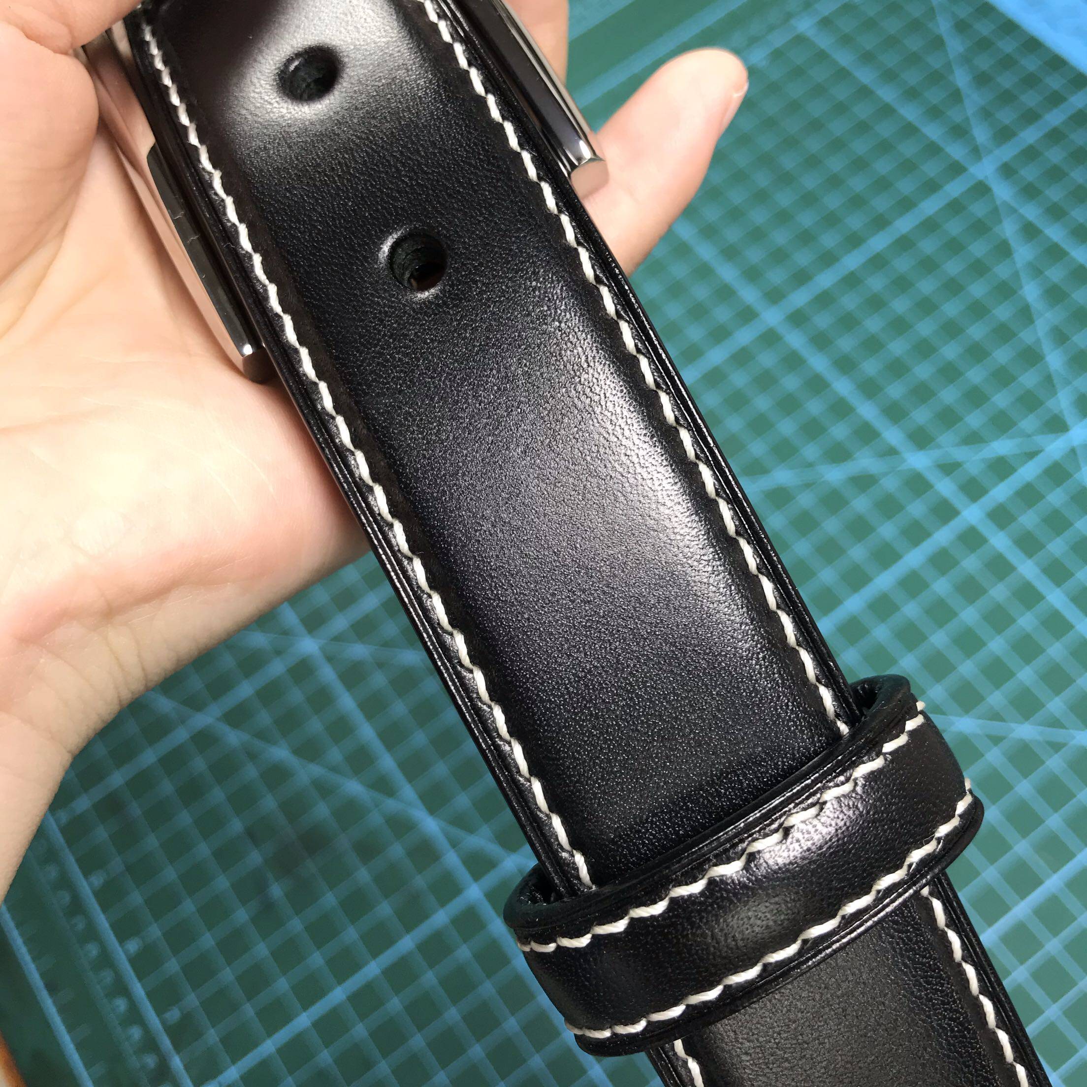 minjin手工定制进口牛皮腰带枥木手皮带商务休闲腰带