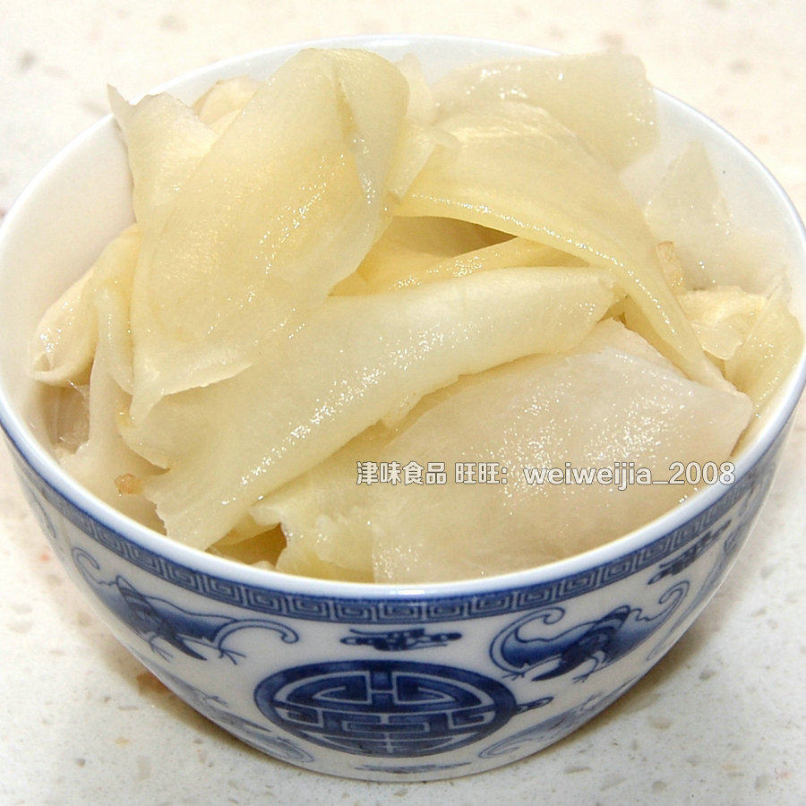 天津雅玛屋甜酸姜片500g日式料理食材寿司白姜片泡菜咸菜泡姜生姜