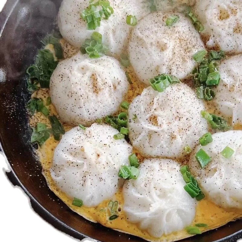 嵊州小笼包鲜肉包子老面干菜肉包速冻生制半成品包点