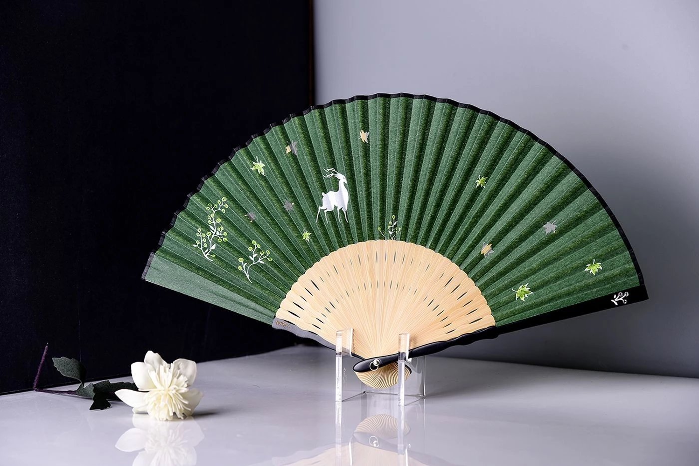 古风女式配饰天汉夏天汉折扇扇子真丝植物手工扇子