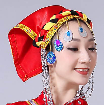 彝族帽子鸡冠公鸡民族头饰民族服饰演出服厂家直销民族服装