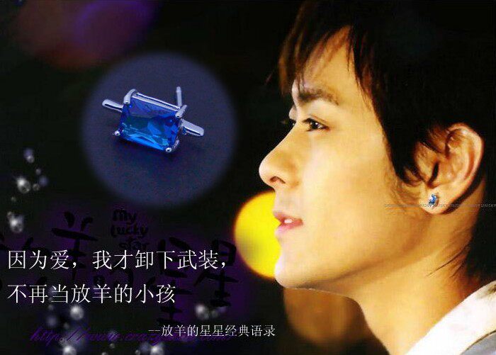 耳钉男士耳钻放羊星星纯银林志颖同款耳饰过敏耳钉