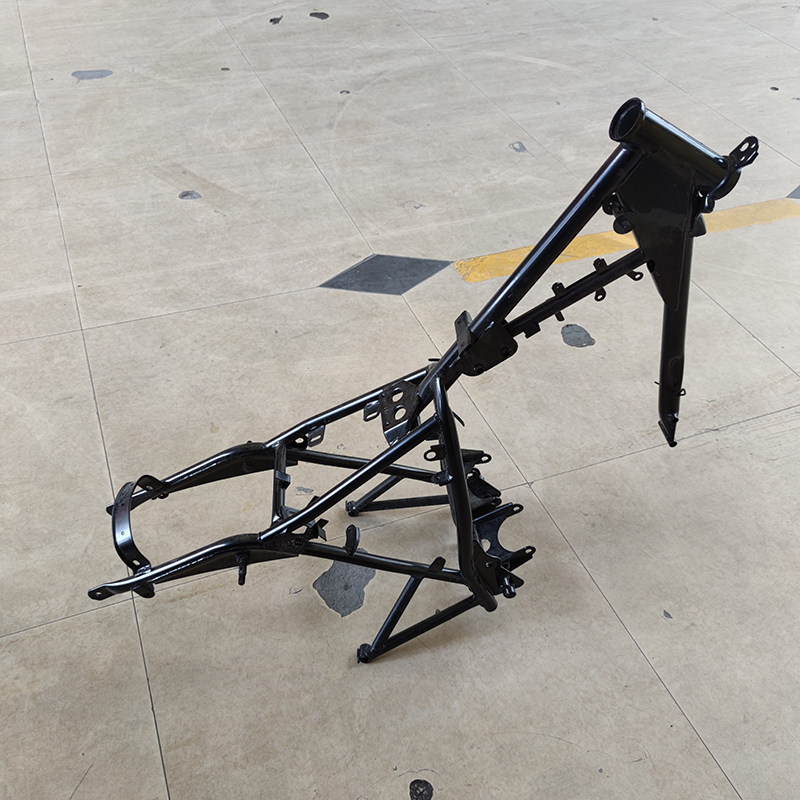 gn125车架太子摩托车配件大梁国产太子车大架顶杆机摩托车车架