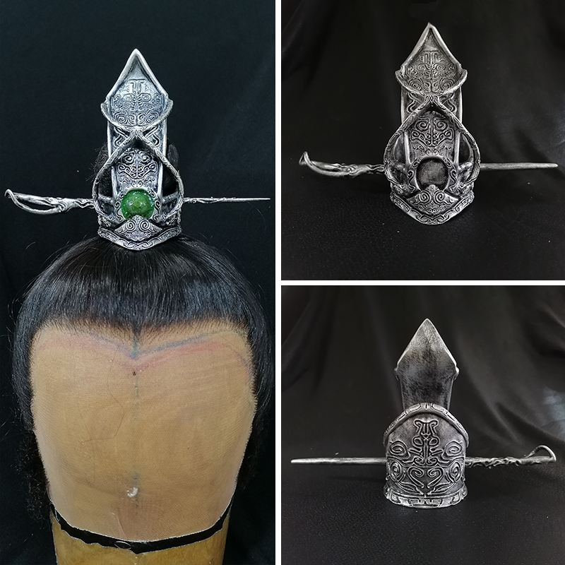 2021新款专业树脂材质古风男士发冠头冠束发簪发饰