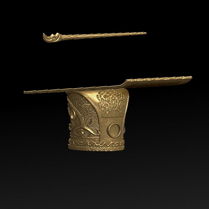 男士影视剧古装头冠秦朝汉朝皇帝三国皇上发冠发饰