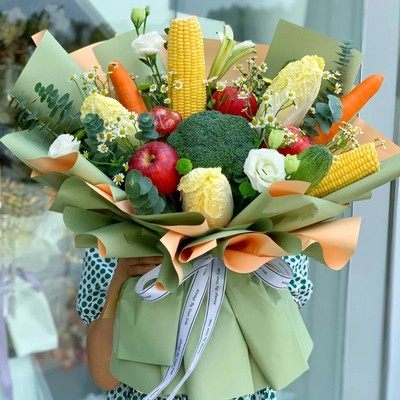 创意蔬菜水果花束鲜花速递同城深圳广州南宁武汉成都鲜花速递同城
