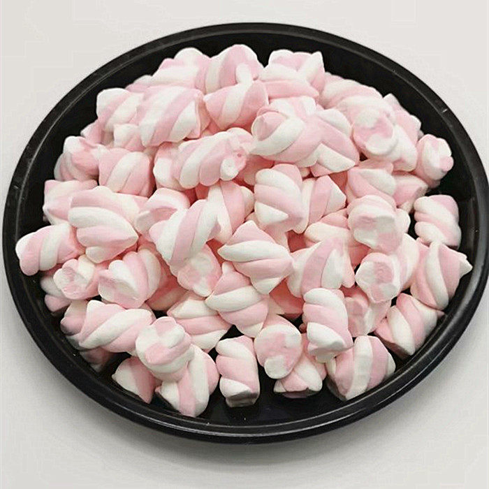 麻花棉花糖混装蛋糕冰淇淋装饰蓝色粉色彩色花散装传统糖果