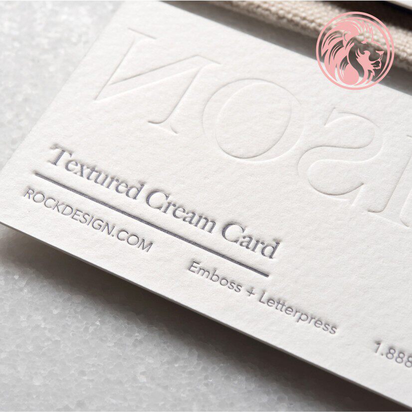 名片棉纸纯棉凸版压凹凹印超白名片