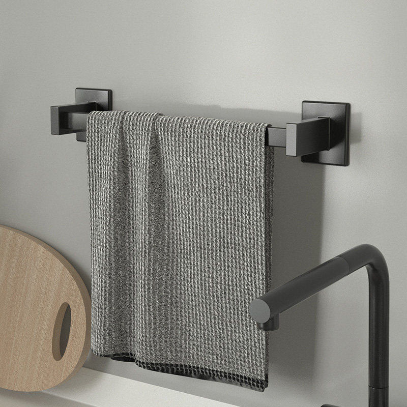 毛巾毛巾架架子打孔卫生间挂架置物架浴室凉晾杆小毛巾挂