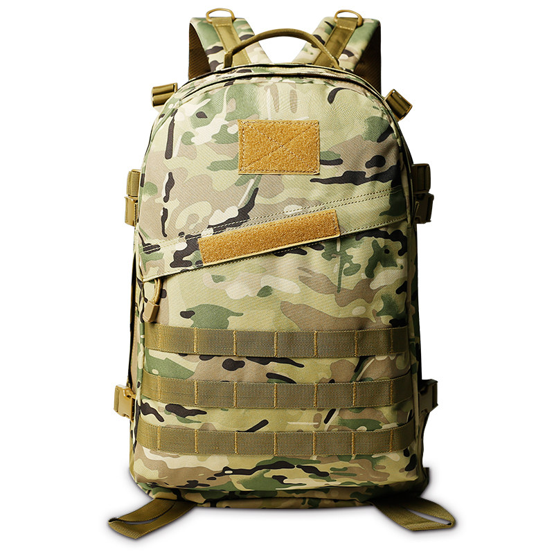 战地三级包绝地求生男户外战术背包攻击包大容量登山迷彩双肩包