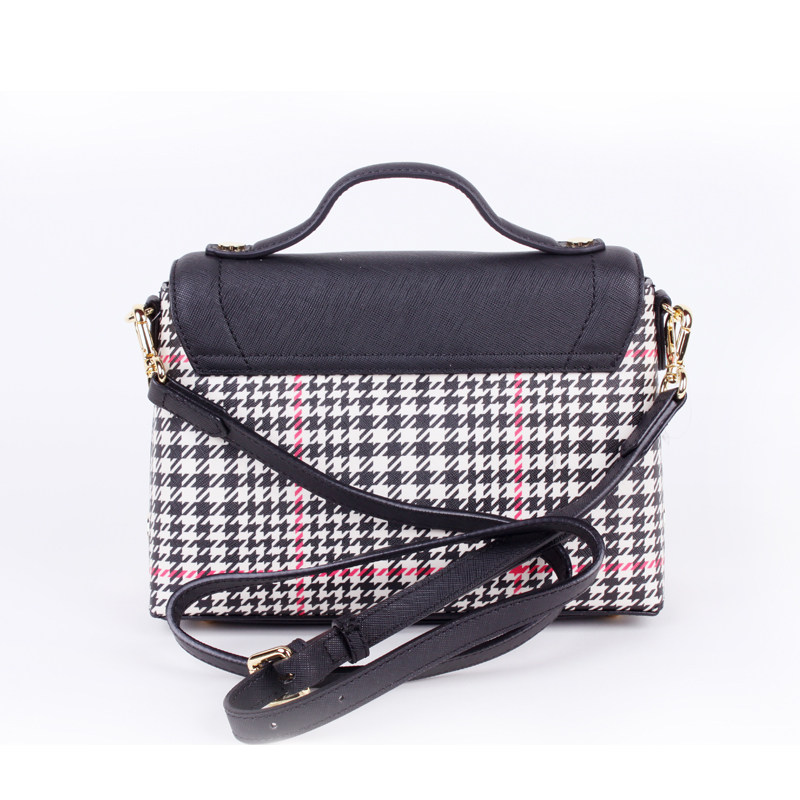 专柜现货eland衣恋女式时尚简约千鸟格单肩小方eaak5f702l小方包
