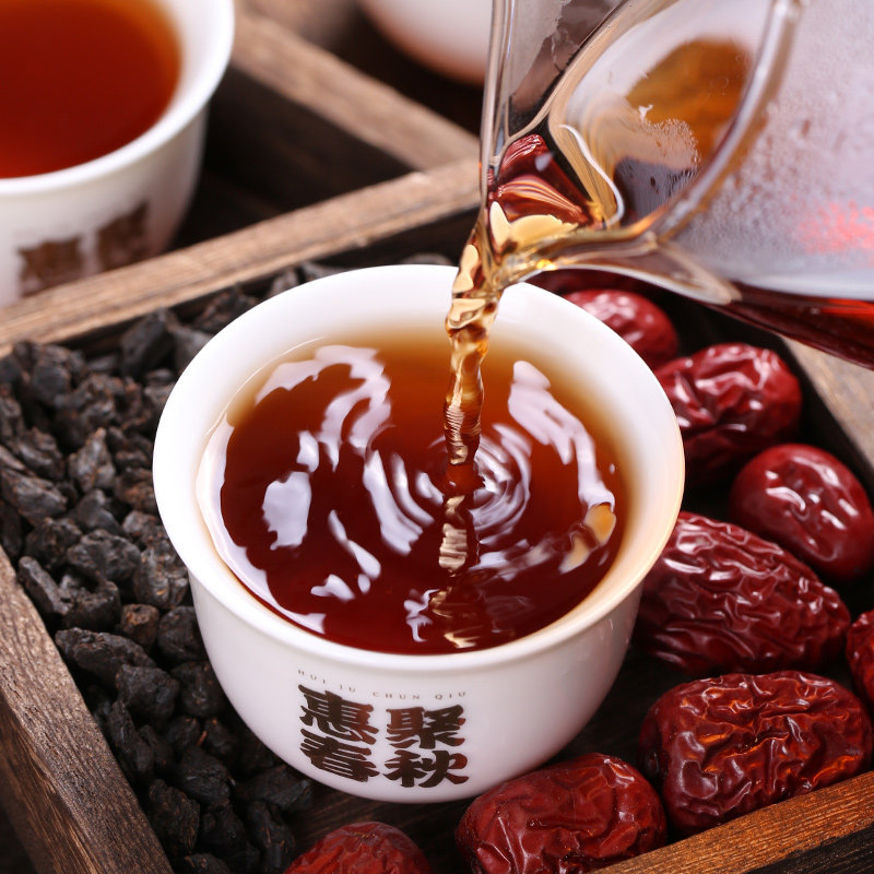 惠聚春秋枣香银子化石普洱茶云南南普洱熟茶叶普洱