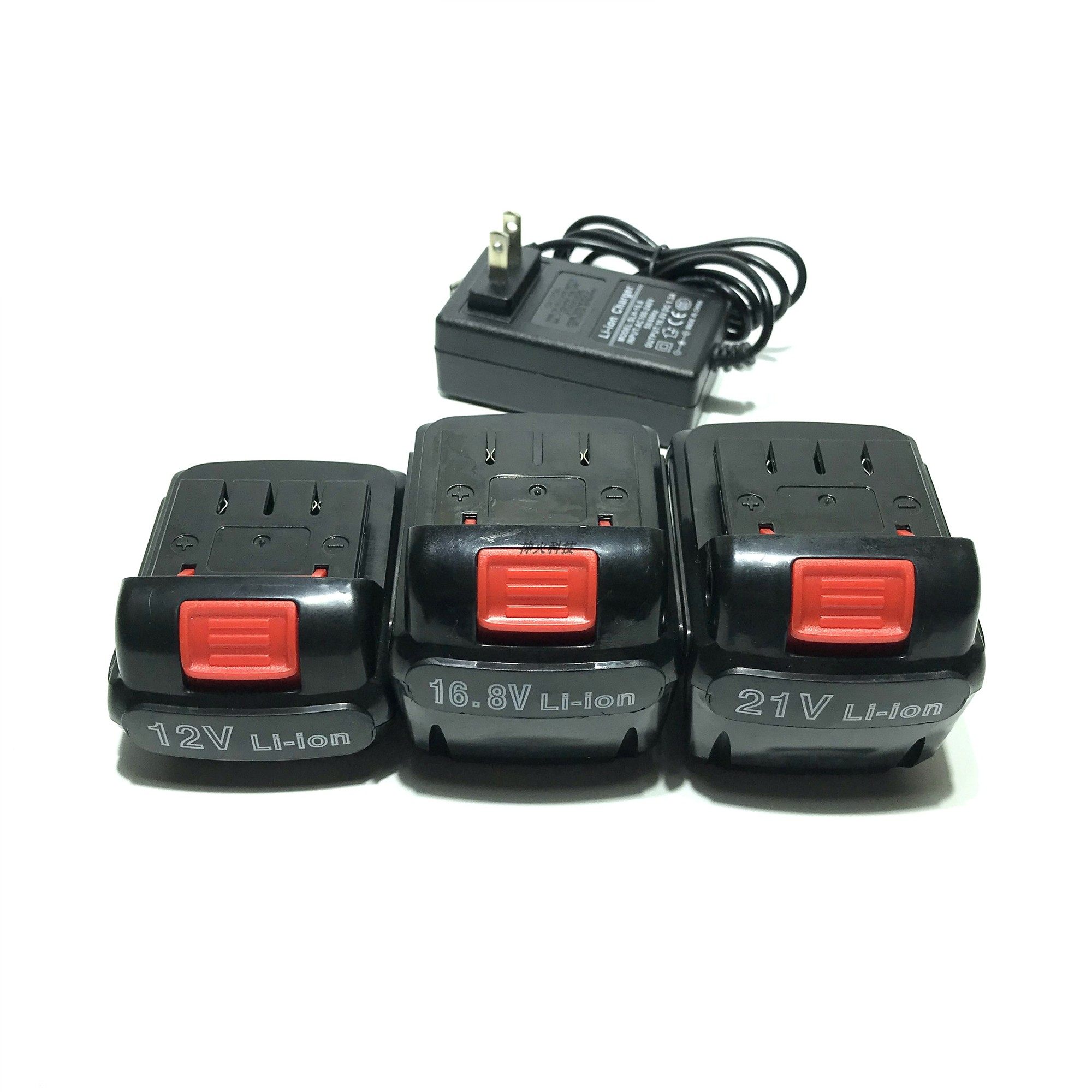 电钻包邮博乐通12v18v21v手电锂电池充电手钻电池