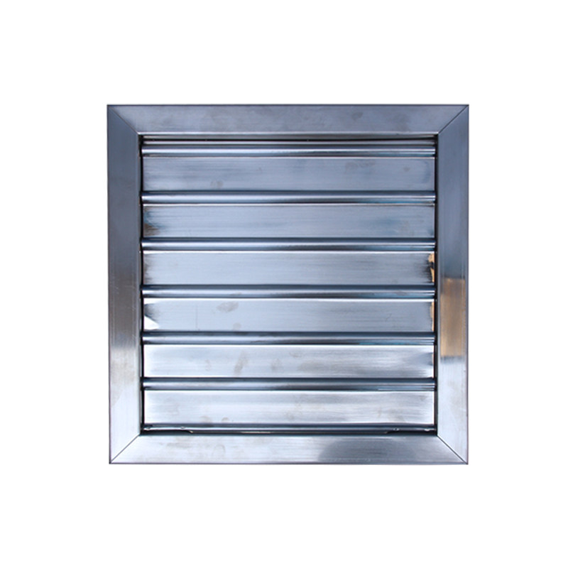 不锈钢百叶窗通风口中央空调出风口双层格栅散流器外墙防雨罩自垂