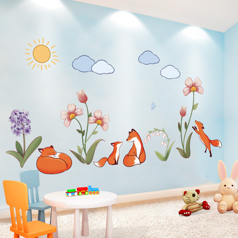 阅读区图书幼儿园教室环境墙面装饰贴纸贴画小学墙贴