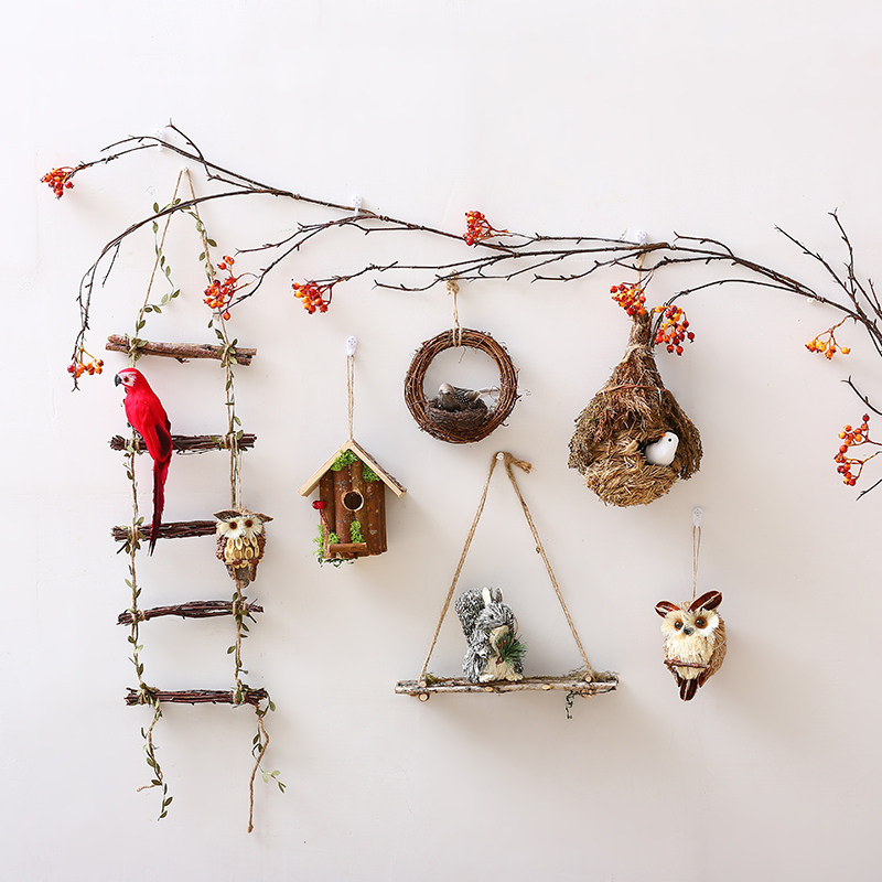 森林主题装饰植物角墙森系幼儿园墙壁挂件挂饰壁饰