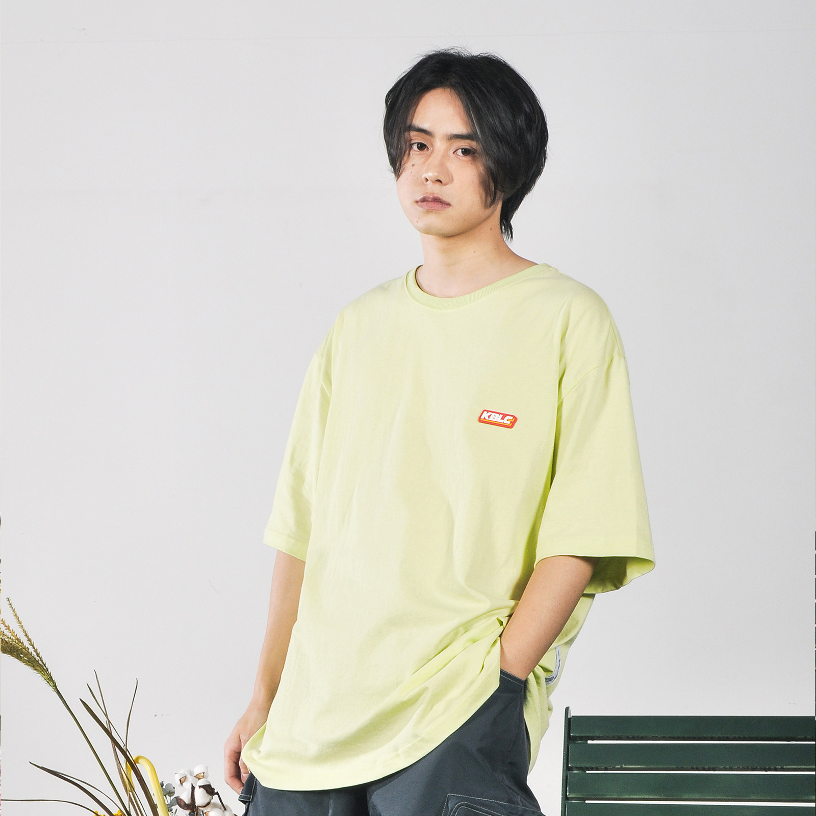 kodakblack纯色oversize短袖t恤宽松情侣多色打底衫简约纯棉ag