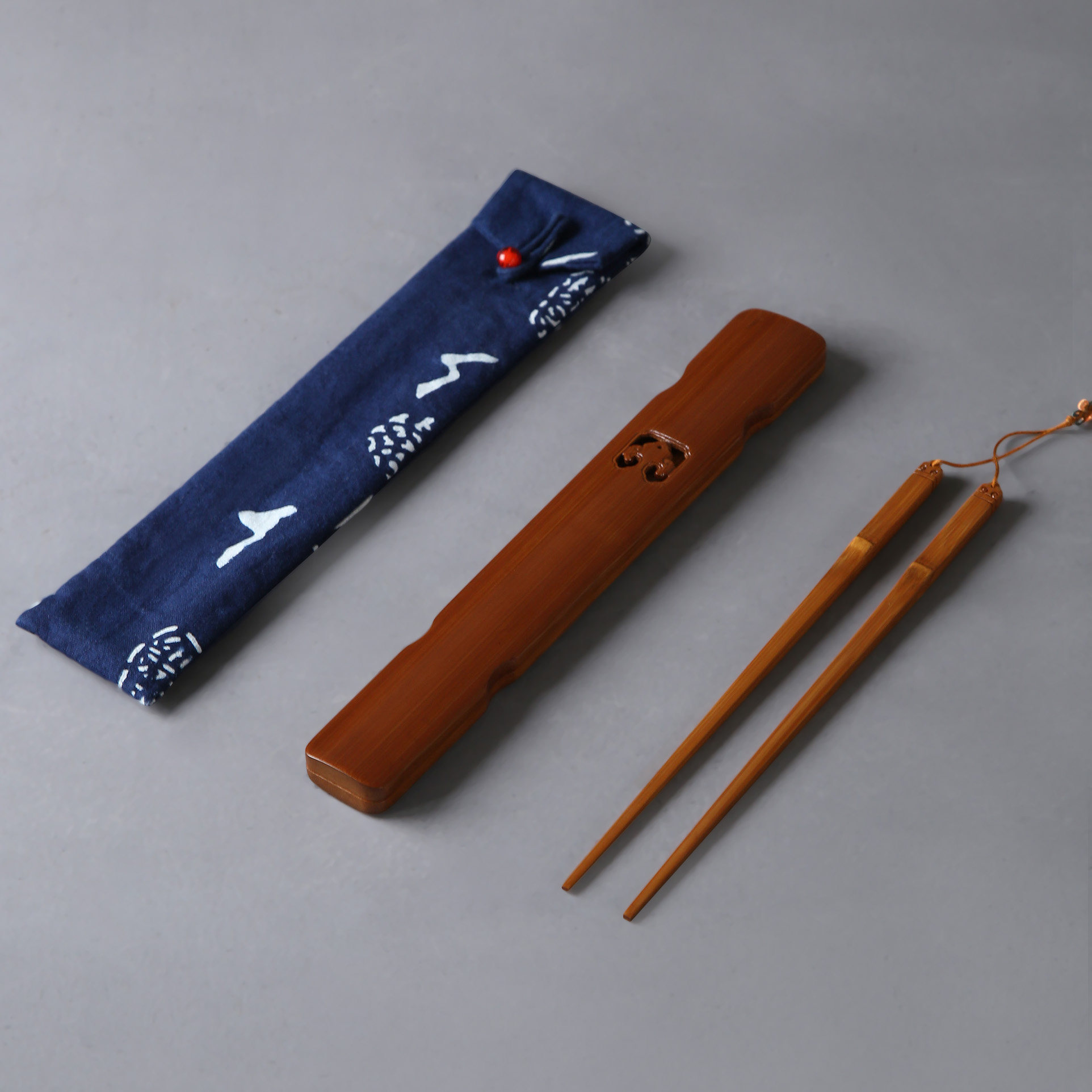 筷子手工雕刻竹筷古琴茶道台湾廖壹男制茶点心筷子