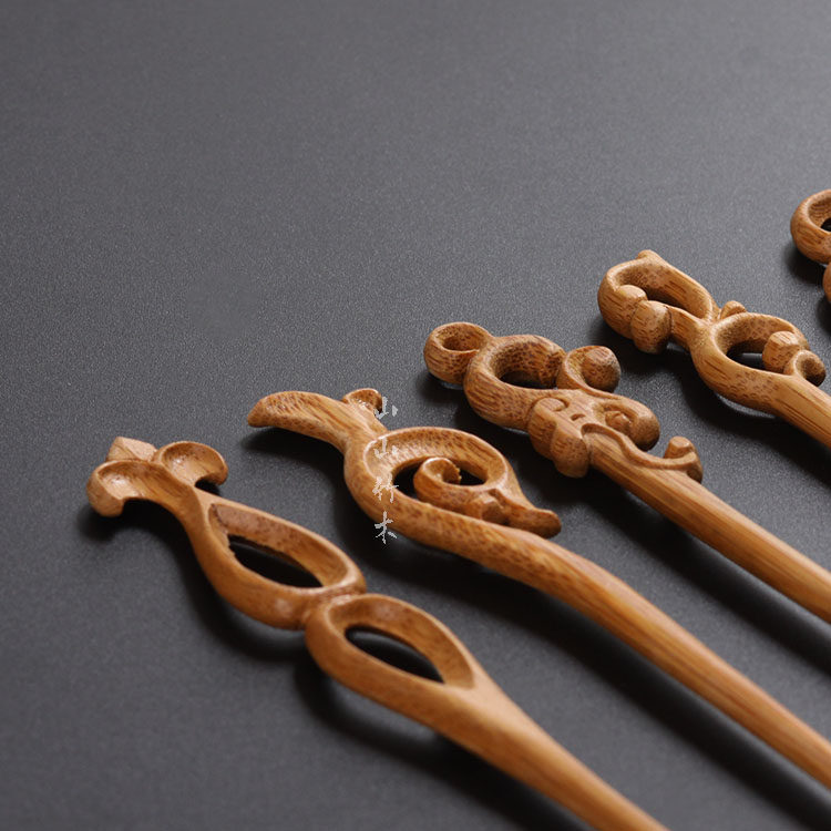 茶针茶具茶盘零配件普洱手工雕刻茶夹茶匙山山茶道