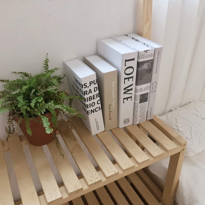 ins风北欧极简仿真假书道具样板房